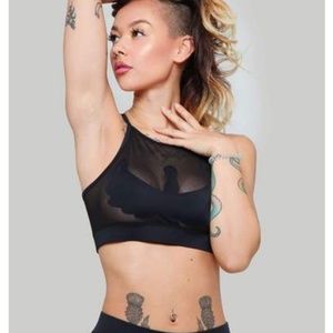 Goddess Pole Mesh Halter Top